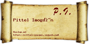 Pittel Imogén névjegykártya