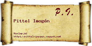 Pittel Imogén névjegykártya